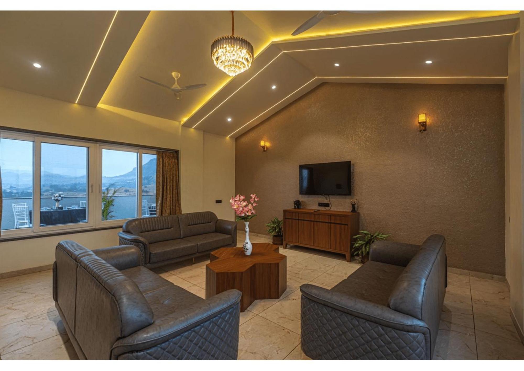 Mountain Glory 8Bhk By Tensorstays, Pool & Theater Igatpuri Kültér fotó